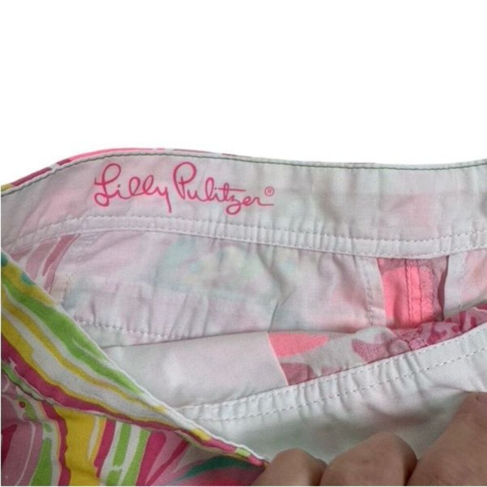Lilly Pulitzer Buttercup Shorts All Nighter Pink Flamingo Women’s‎ Size 0 - Picture 4 of 7